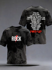 Herren Rockmusik inspiriertes bedrucktes T-Shirt