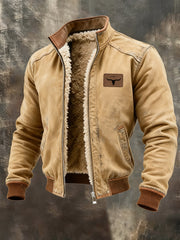 Herren Jacke mit Western fleece ausgekleidet