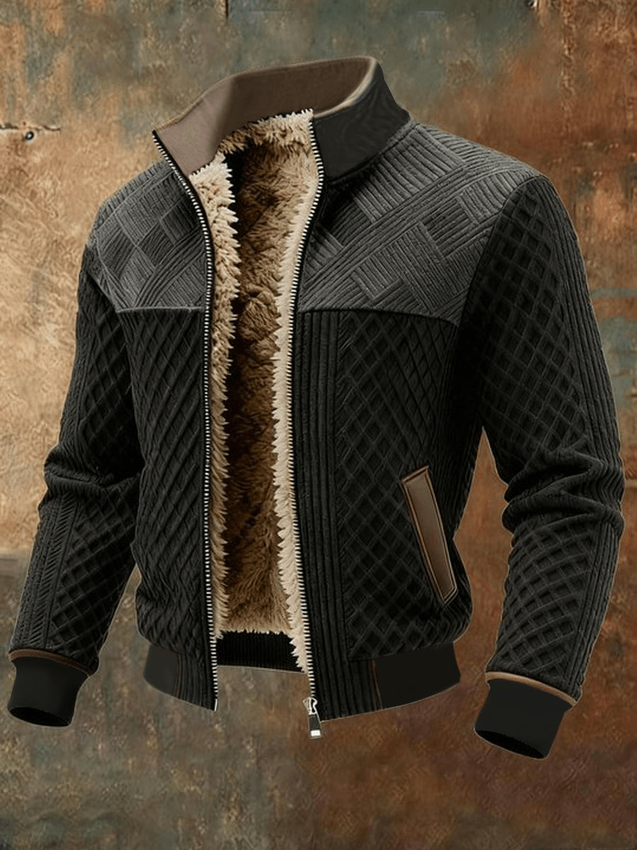 Herren Jacke mit Western fleece ausgekleidet