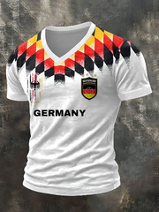 Herren Deutsche WM 2026 T-Shirt mit V-Ausschnitt