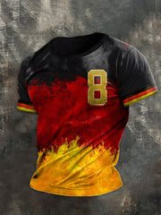 Bedrucktes T-Shirt der Männer der deutschen Weltmeister schaft 2026
