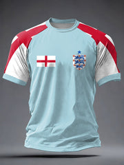 Men's UK Football Lover England  2026 Printed short sleeve t-shirt