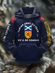 Unisex UK Scotland Football Lover We'll Be Coming 2026 Printed Hoodie