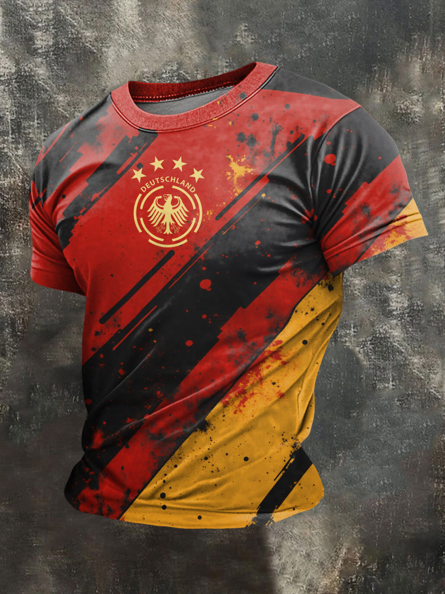 Männer Deutschland 2026 Fußball mannschaft Unterstützer Print T-Shirt