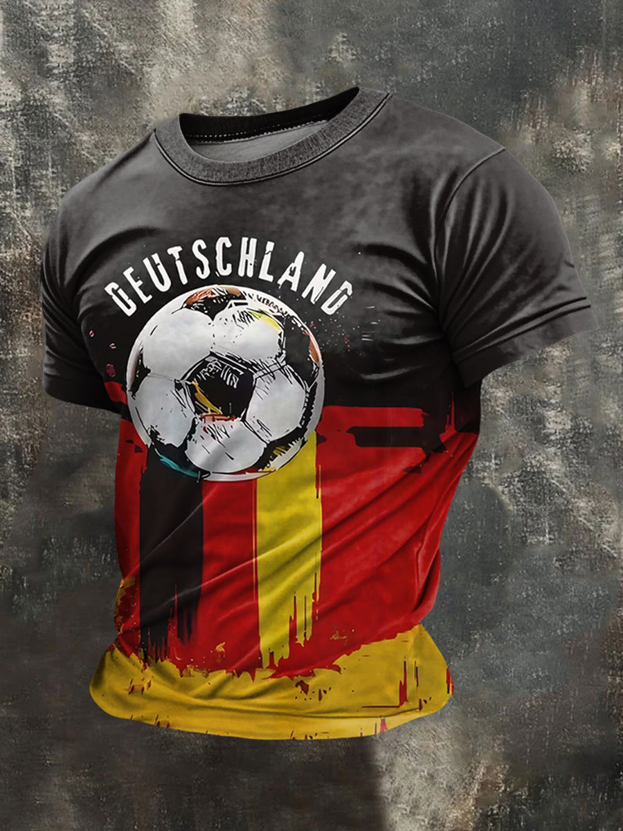 Männer Deutschland 2026 Fußball mannschaft Unterstützer Print T-Shirt