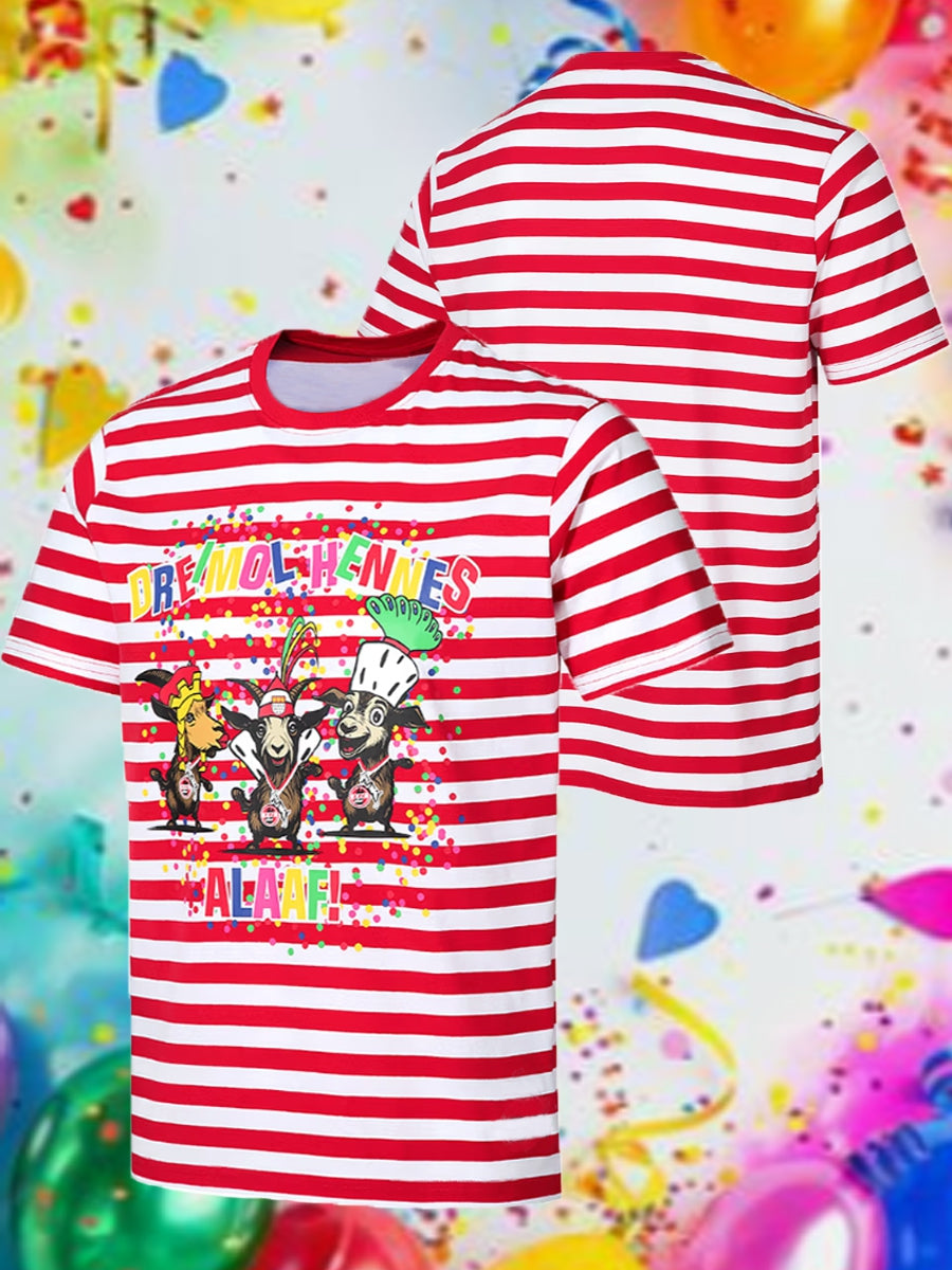 Herren-T-Shirt Kölner Karneval kurze Ärmel