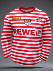 Männer Kölner Karneval Waffel lang ärmel iges T-Shirt