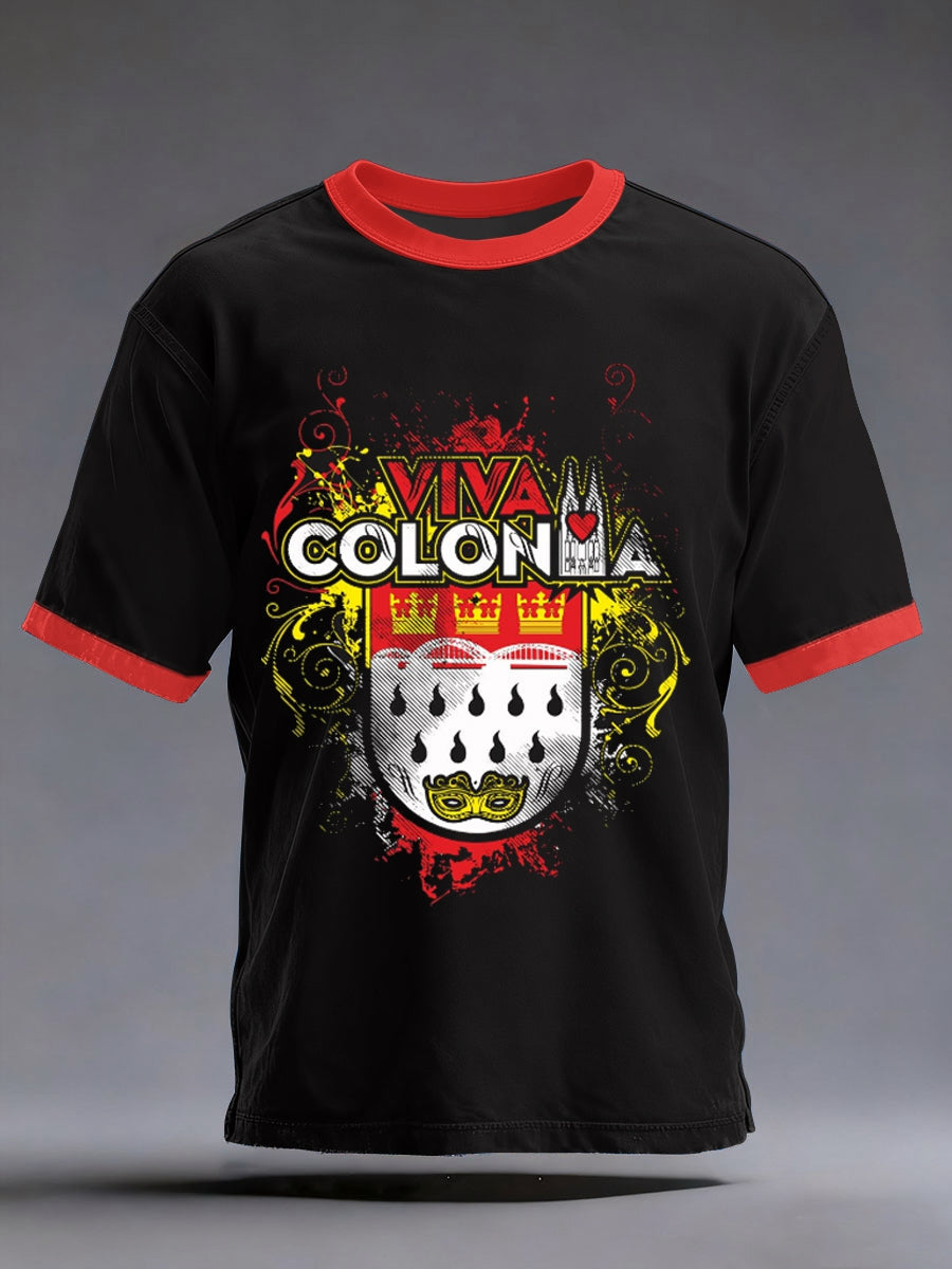 Herren Kölner Karneva kurze Ärmel T-Shirt