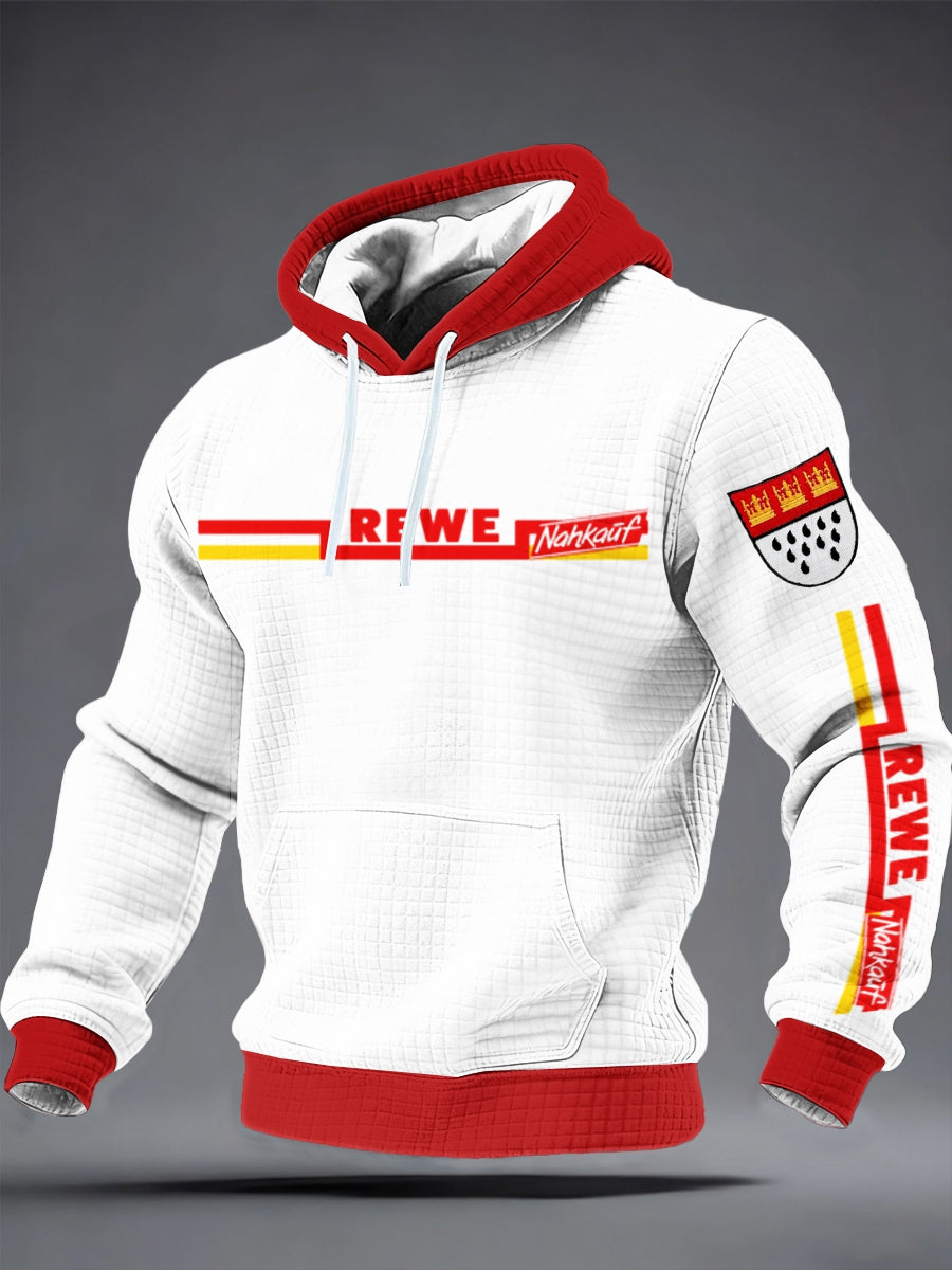 Herren Kölner Karneva Kapuzen pullover aus Baumwolle