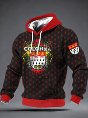 Herren Kölner Karneva Kapuzen pullover aus Baumwolle