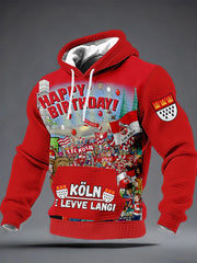Herren Kölner Karneval Kapuzen pullover aus Baumwolle