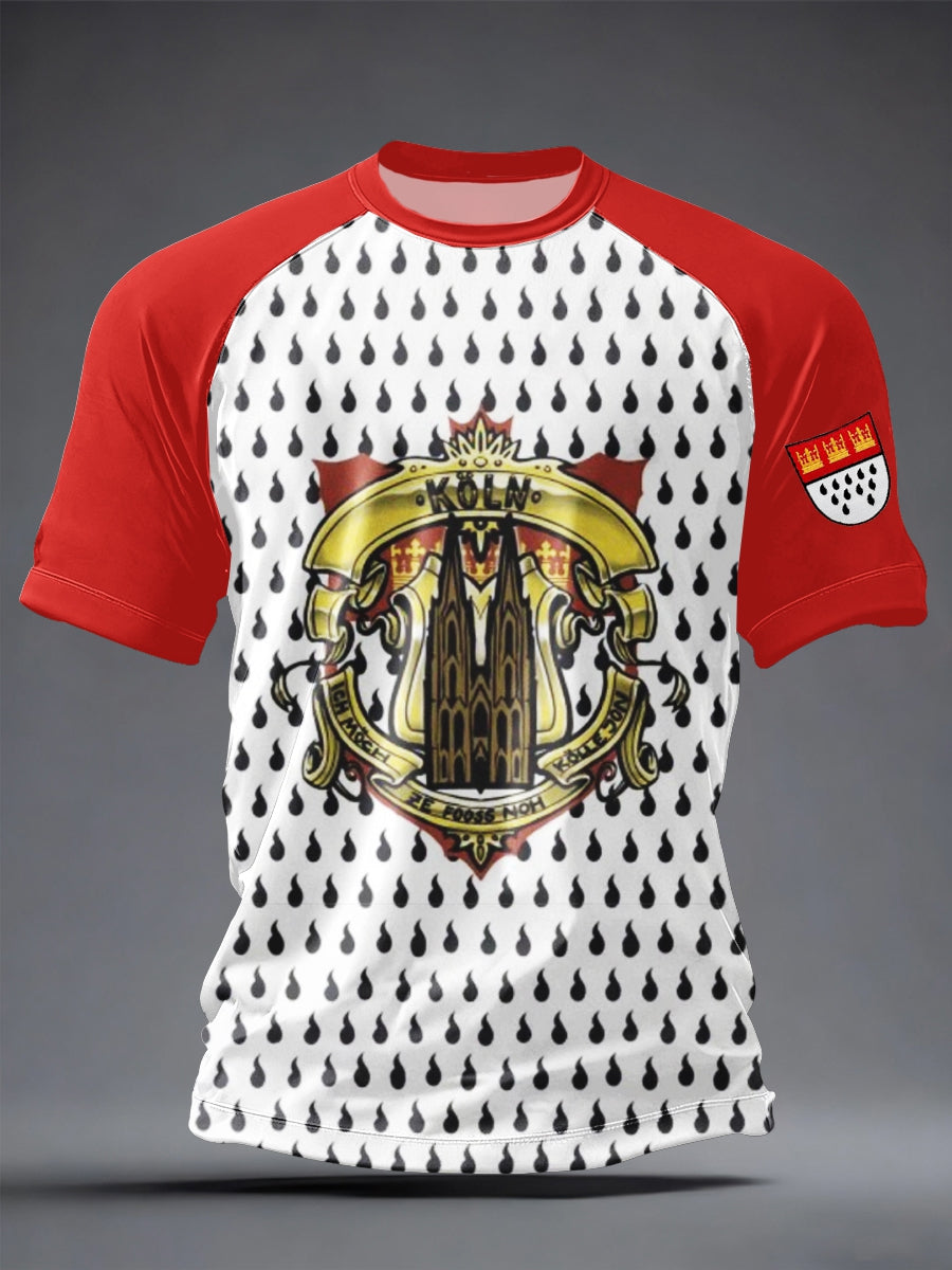 Kurzarm-T-Shirt Kölner Karneval für Herren