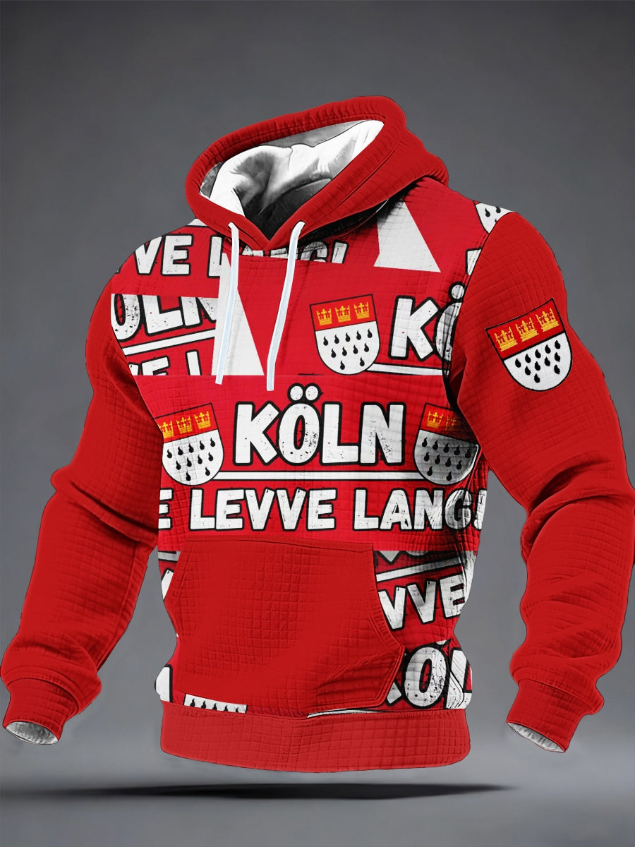 Herren Kölner Karneval Kapuzen pullover aus Baumwolle