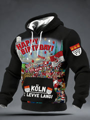 Herren Kölner Karneval Kapuzen pullover aus Baumwolle