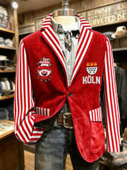 Herren Cologne Carnival Print Casual Anzüge