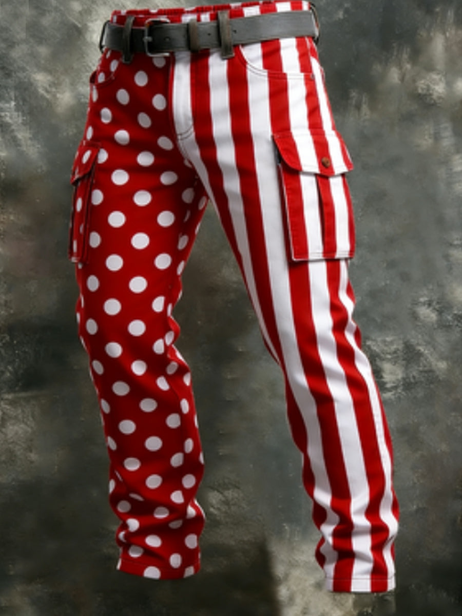 Herren Kölner Karneval Retro Business Style Freizeit hose