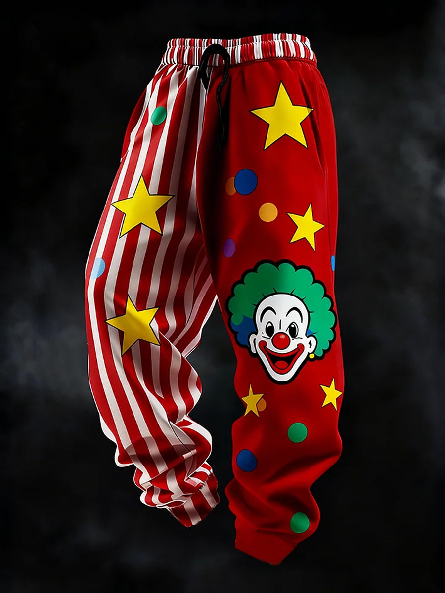 Cologne Carnival Clown Print Freizeit hosen für Herren