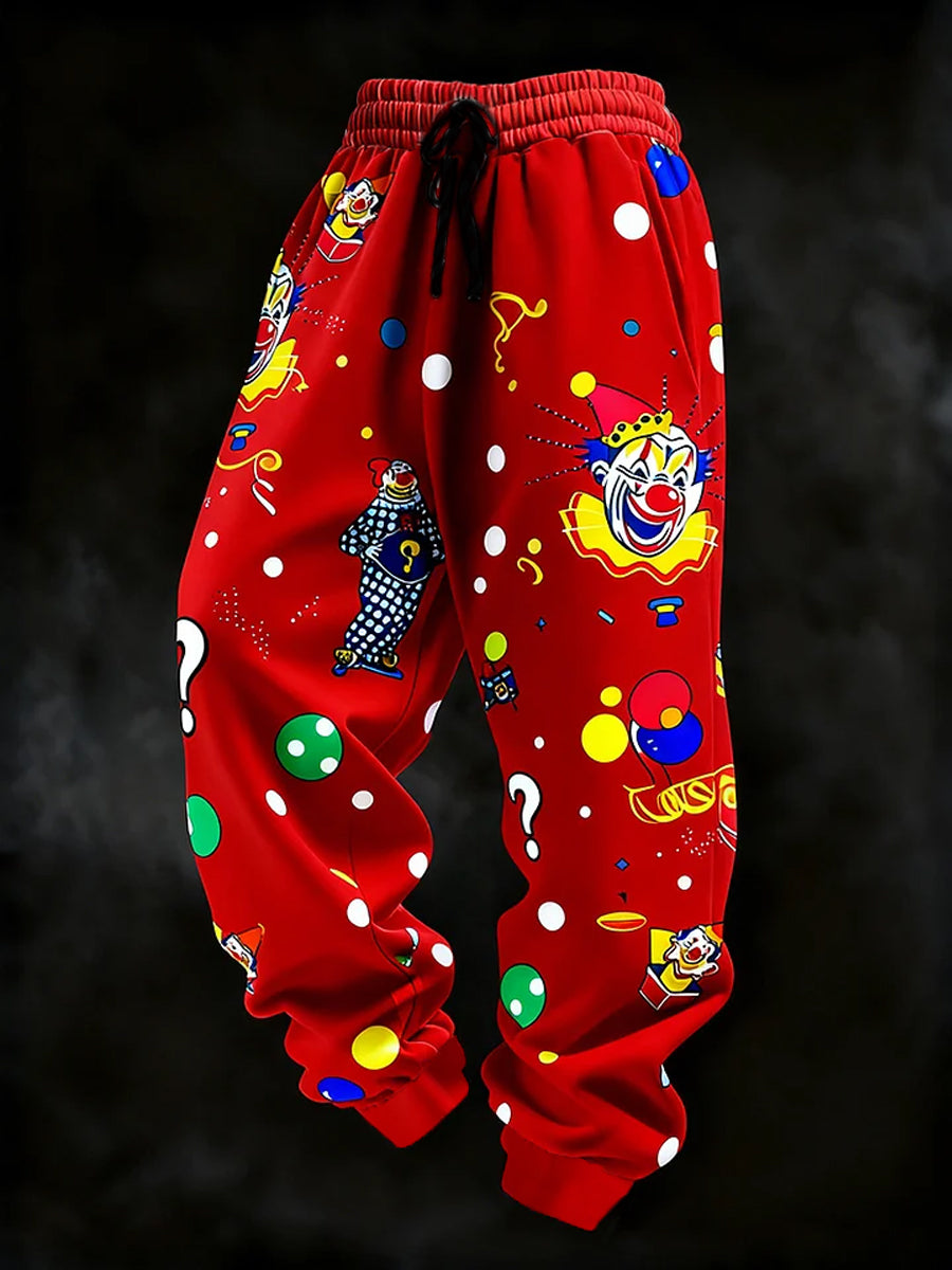 Cologne Carnival Clown Print Freizeit hosen für Herren