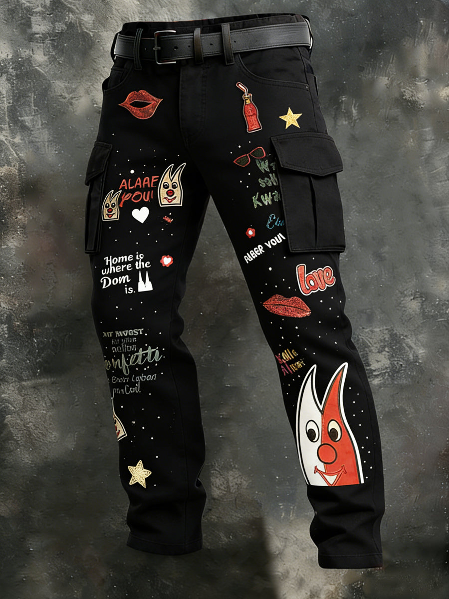 Freizeit hosen mit Kölner Karnevals druck für Herren