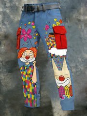 Cologne Carnival Clown Print Freizeit hosen für Herren