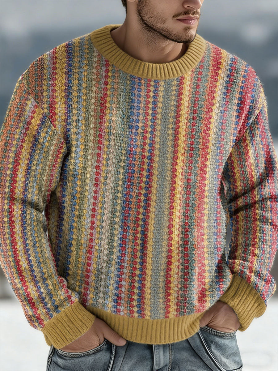 Geometrischer Kunst pullover für Männer