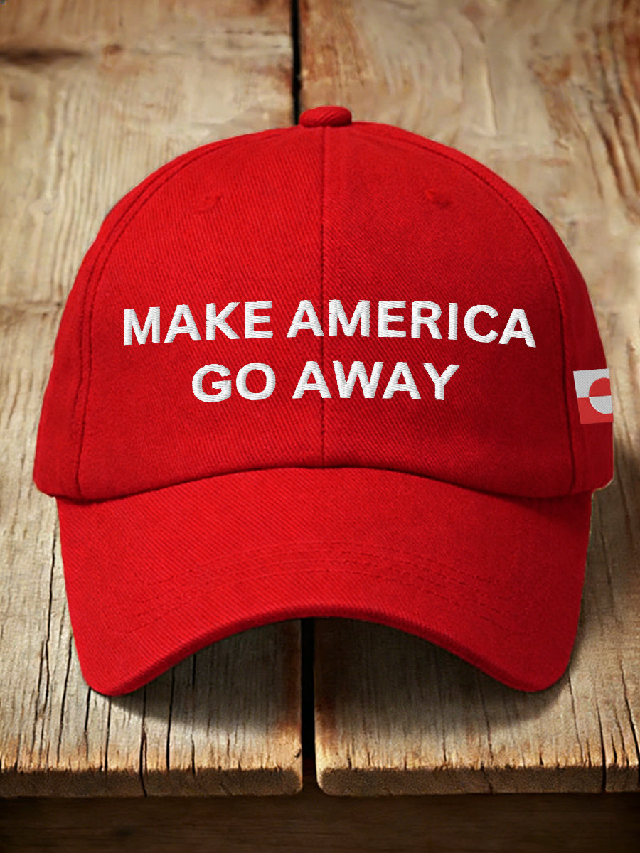 Unisex Make American Go Away Embroidered Hat