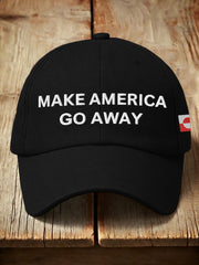 Unisex Make American Go Away Embroidered Hat