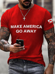 Men's Make American Go Away Embroidered T-Shirt