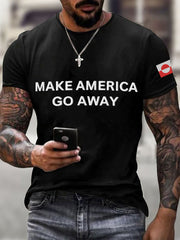 Men's Make American Go Away Embroidered T-Shirt