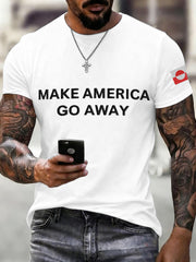 Men's Make American Go Away Embroidered T-Shirt