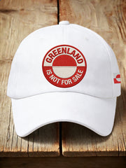 Unisex Greenland Is Not For Sale Embroidered Hat