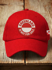 Unisex Greenland Is Not For Sale Embroidered Hat