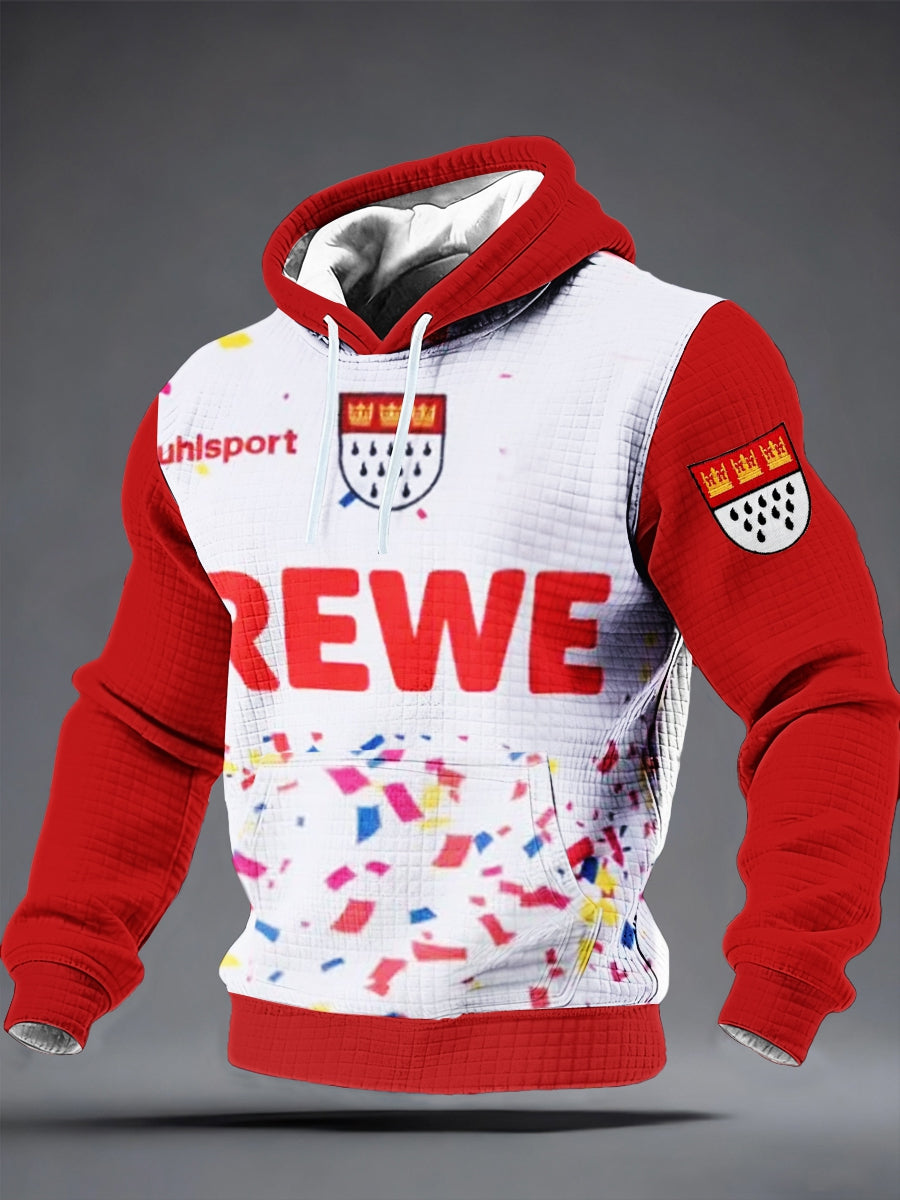 Herren Kölner Karneval Kapuzen pullover aus Baumwolle