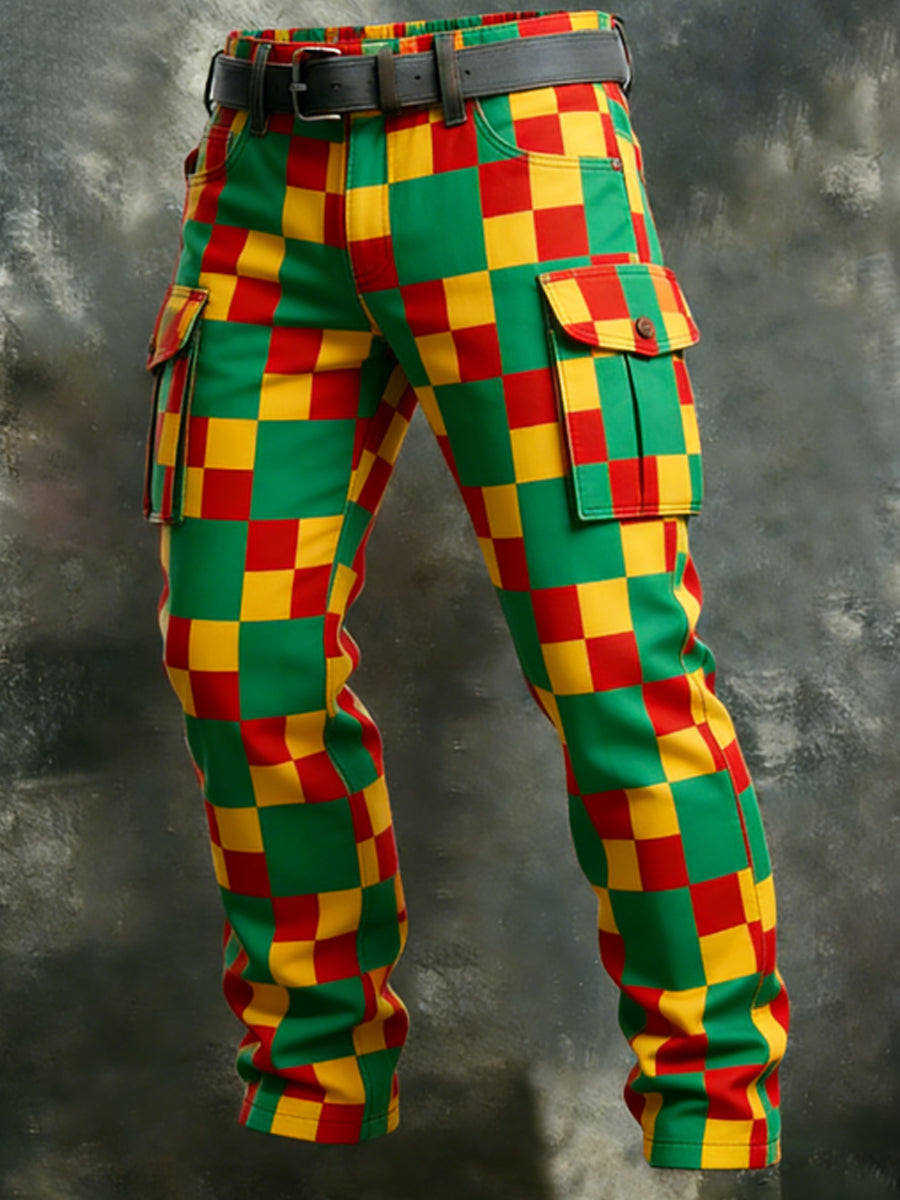 Herren Kölner Karneval Retro Business Style Freizeit hose