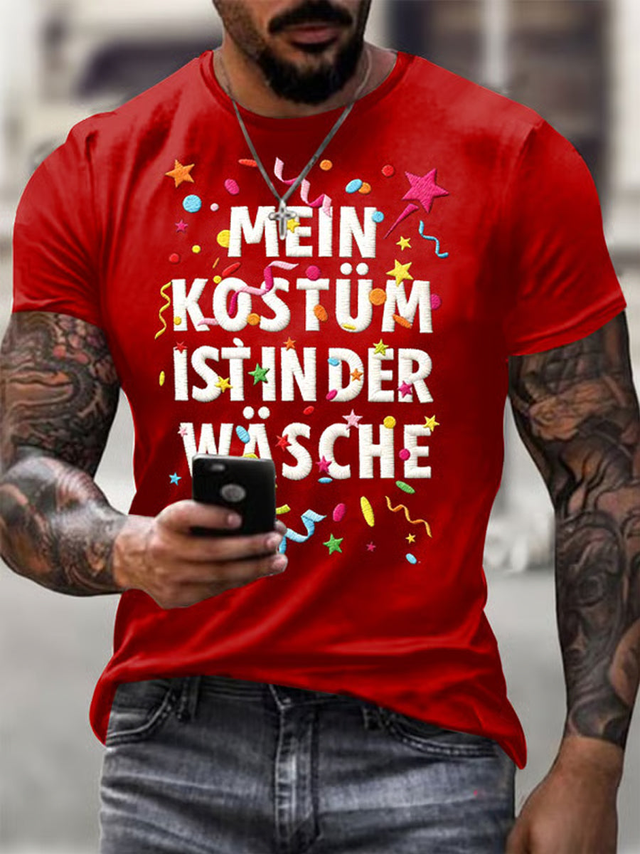 Kölner Karnevals druck Herren Casual T-Shirt