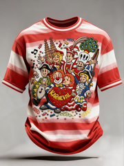 T-Shirt mit kurzen Ärmeln für Herren Kölner Karneval Print