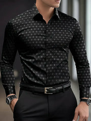 Bedrucktes Hemd im Business-Stil für Männer