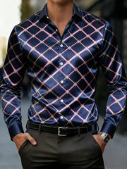 Bedrucktes Hemd im Business-Stil für Männer