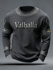 Herrens svenska Viking-stil Valhalla Våffle Topp