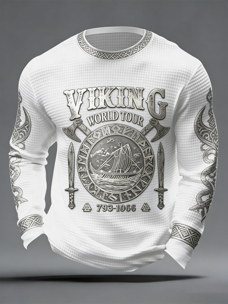 Herren Waffel-Top im Viking-Stil