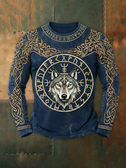Herren-Viking-T-Shirt mit langen Ärmeln