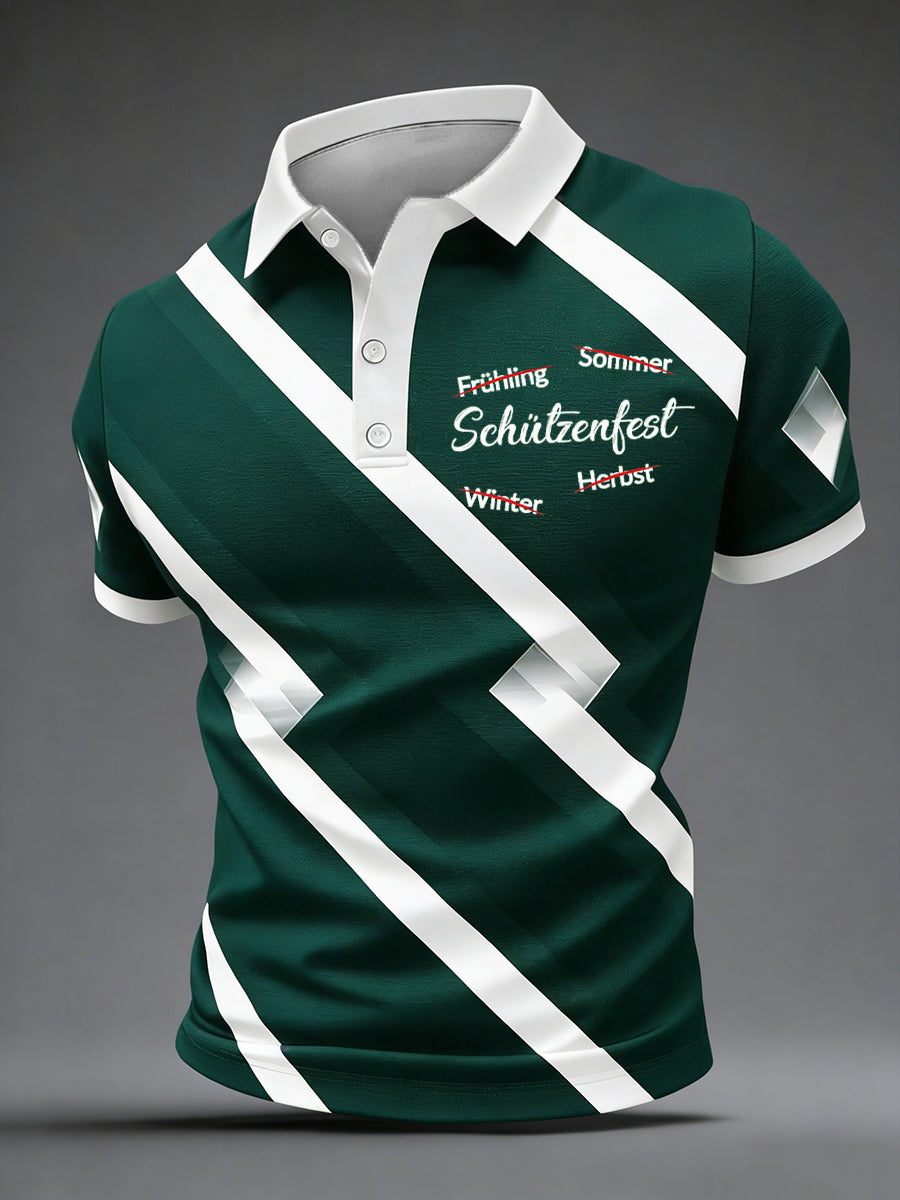 Herren-Schützenfest-Print-Shirt