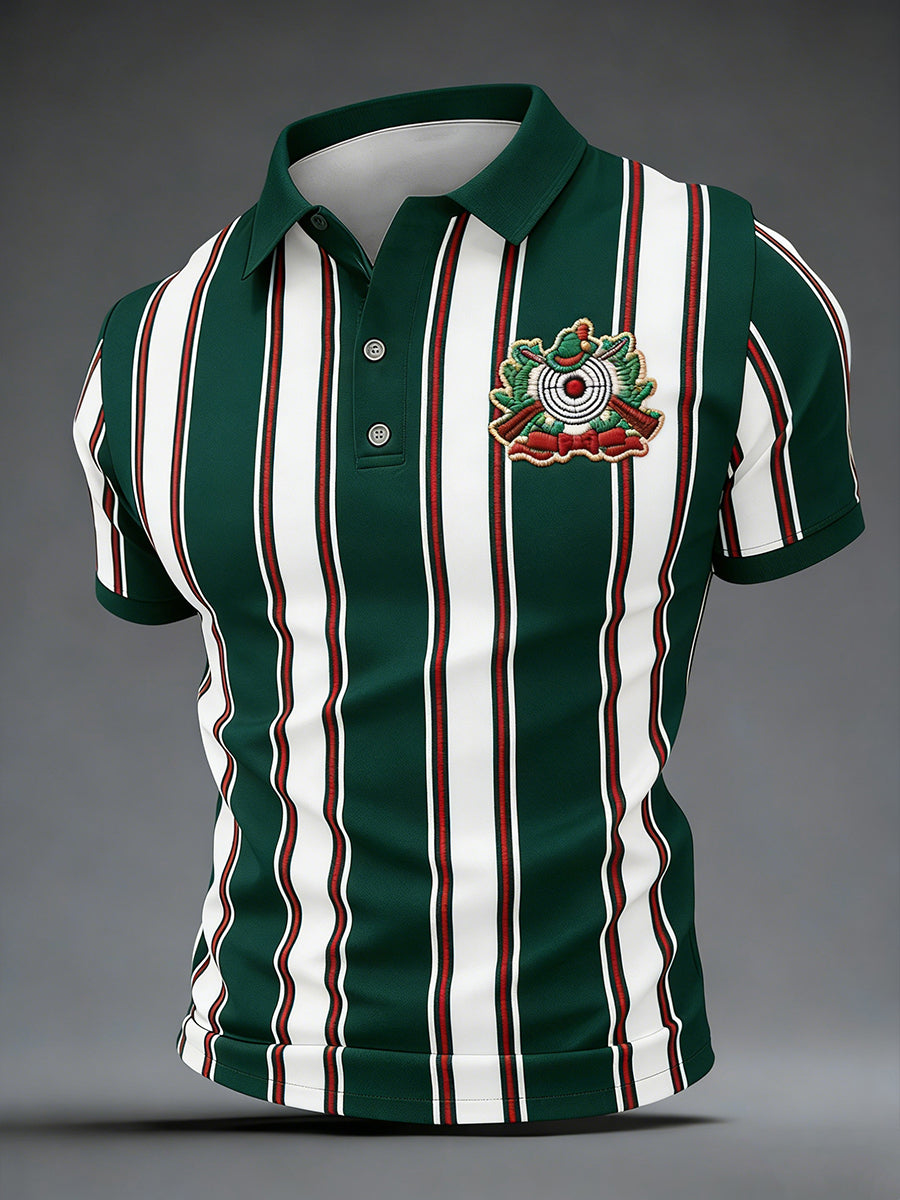 Herren-Schützen fest Print Shirt