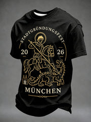 Herren-T-Shirt mit Aufdruck zum Münchner Stadtgründungsfest 2026