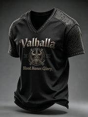 Herren-T-Shirt mit V-Ausschnitt