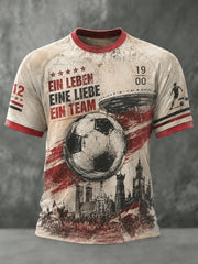 Herren-Fußballfan-T-Shirt mit Deutschland-Print
