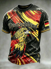 Herren-Fußballfan-T-Shirt mit Deutschland-Print