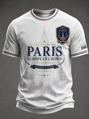 T-shirt imprimé pour hommes sur le championnat de football parisien