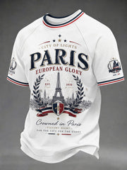 T-shirt imprimé pour hommes sur le championnat de football parisien