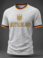 Herren-Fußball-T-Shirt mit Deutschland-Druck